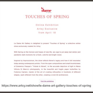 ‘Touches of spring’. Online exhibition Artsy exclusive by Le Dame art gallery London. A collective online show with two Domenico Pasqua’s works
.
.
.
.

#art #arte #artistoninstagram #artwork #artgalleryparis #artgallery #artgallerynyc #artgallerys #artgallerylondon #artblog #artgallerynyc #artgallerydubai #artgallerymiami #artbaselcities #artgalleryofhamilton #artgalaxy #artgallerist #artgallerii @artgallerywa #artgal #artlasvegas #arteitalianait #arteitaliananelmondo #arteitaly #artebasel #artbelgium #artantwerpen #canadianArtDaily  #ledameartgallery